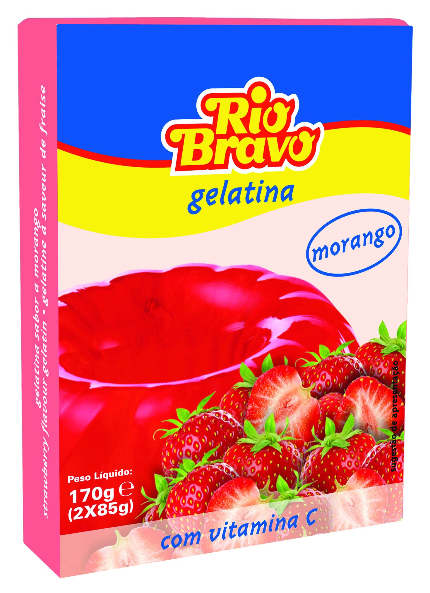 GELATINA MORANGO 2X85GR RIO BRAVO